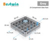 25-Compartment Plastic Dishwasher Basket for Glass