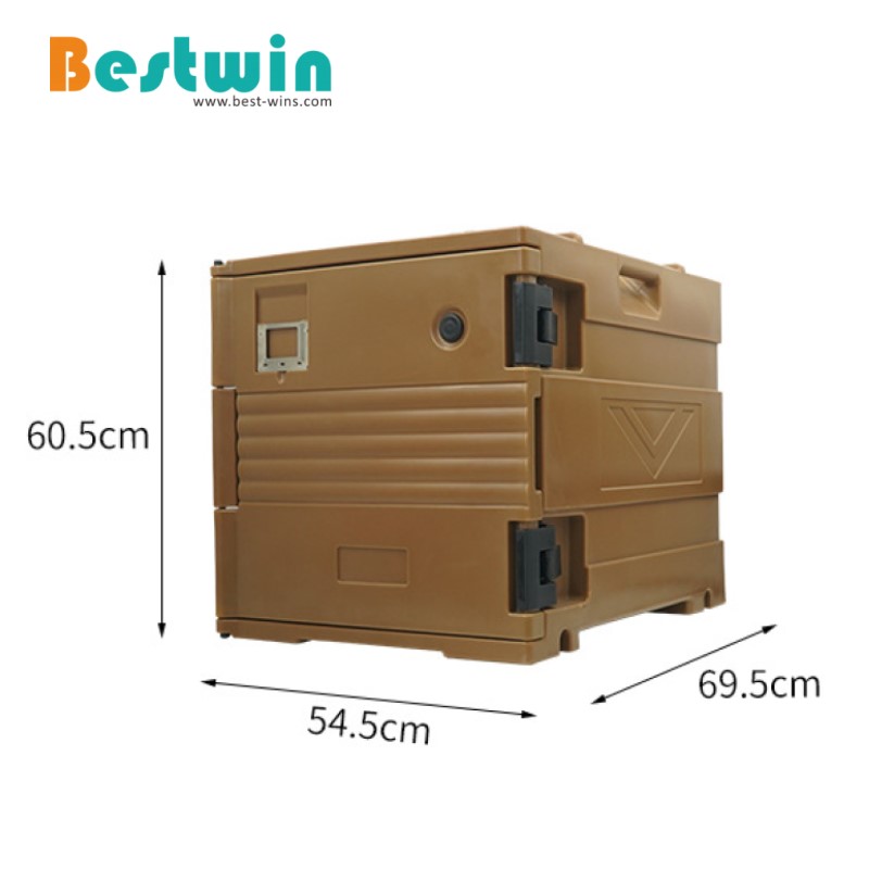 120 Liter Plastic PE Cater Front Loading Insulated Carrier for Bakery Tray