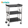 3-Tiers Plastic Collapsible Cater Service Utility Cart-M