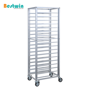 18-Tiers Aluminum Cooling Rack Trolley for Baking Tray