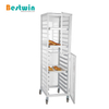 18-Tiers Encolsed Aluminum Cooling Rack Trolley for Baking Tray