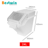 24L Plastic Shelf Ingredient Bin