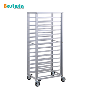15-Tiers Aluminum Cooling Rack Trolley for Baking Tray