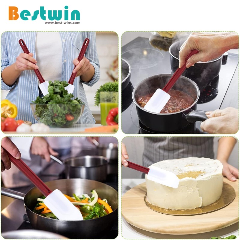 10-Inches Heat-Resistant Silicone Rubber Spatula