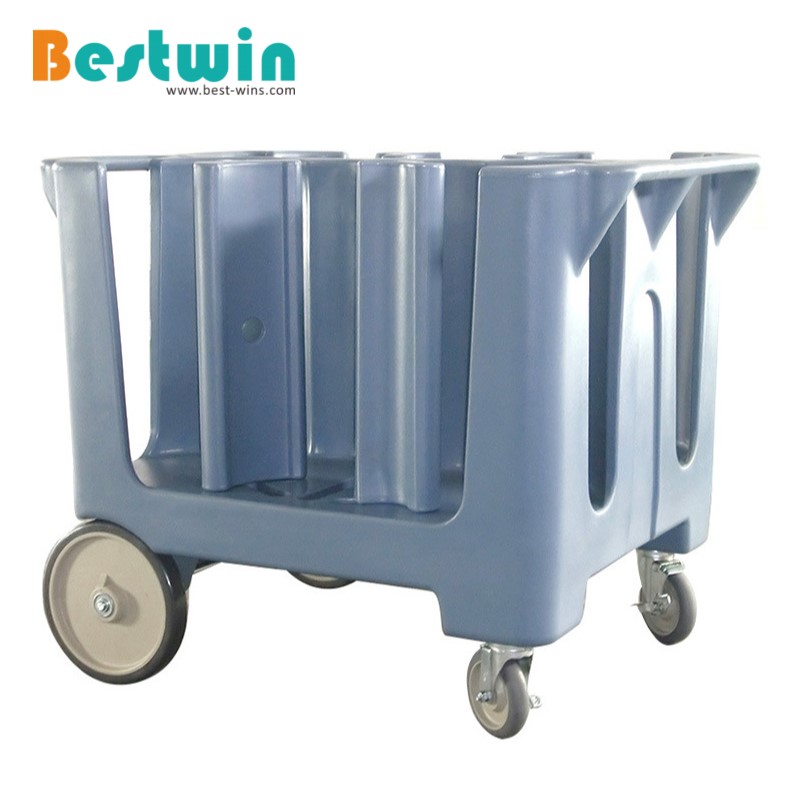 Plastic Adjustable Dish Caddy with Wheels