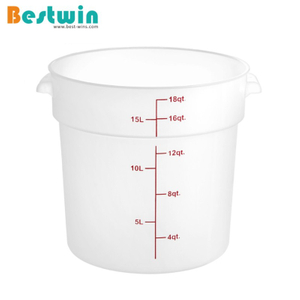 15L Round Plastic Food Storage Container