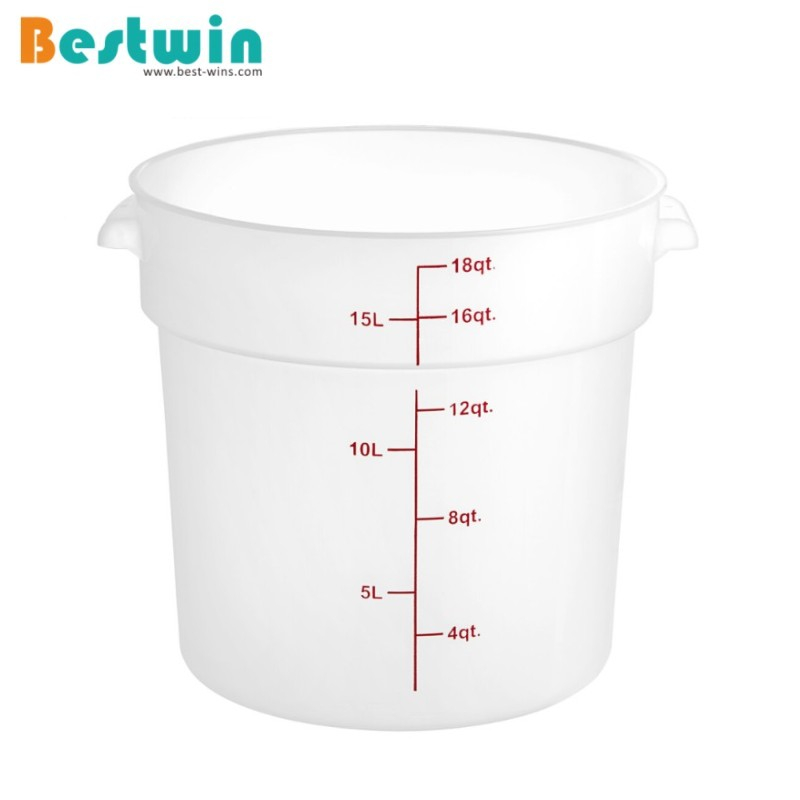 15L Round Plastic Food Storage Container