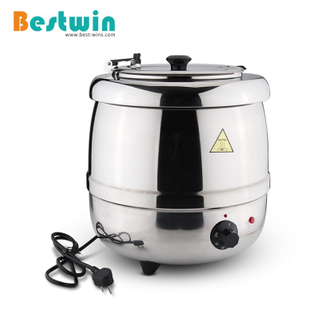 10L Electric Soup Warmer - Sliver