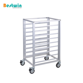 9-Tiers Aluminum Cooling Rack Trolley for Baking Tray