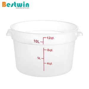 10L Round Plastic Food Storage Container