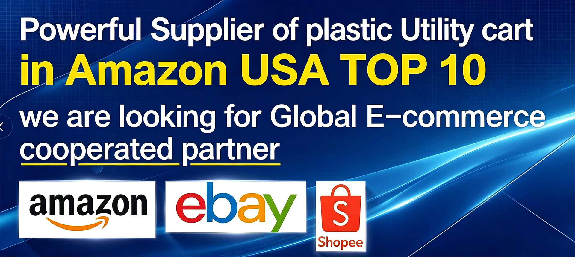 Powerful Supplier of plastic Utility cart