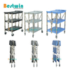3-Tiers Plastic Collapsible Cater Service Utility Cart-M