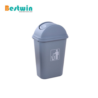 35L Plastic Garbage Bin with Swing Lid