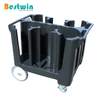 Plastic Adjustable Dish Caddy with Wheels