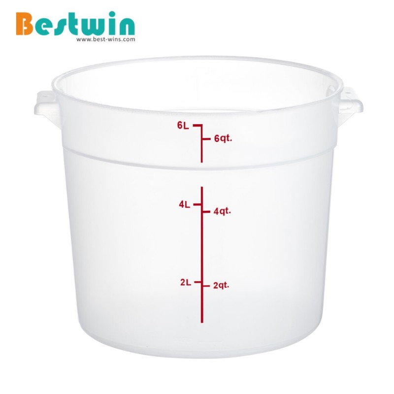 6L Round Plastic Food Storage Container