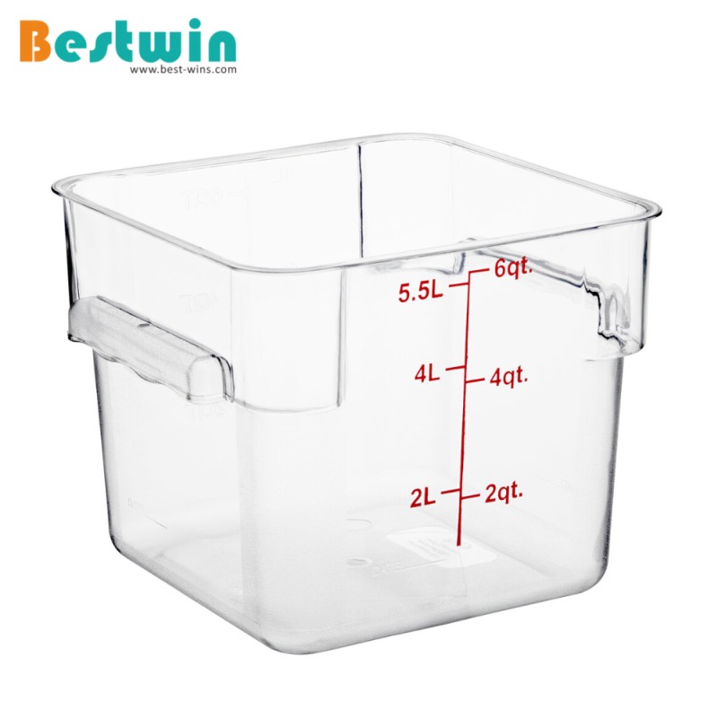6L Square Plastic Food Storage Container