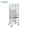 15-Tiers Aluminum Cooling Rack Trolley for Baking Tray & GN Pan